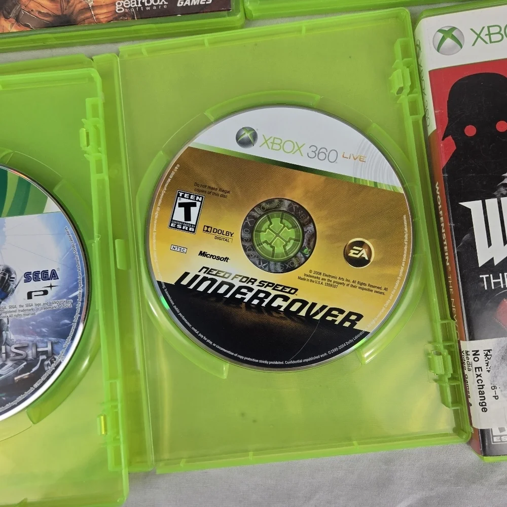 Lot 7 XBox 360 Vanquish Undercover Speed Skyrim Elder Scrolls Border Lands Wolf
